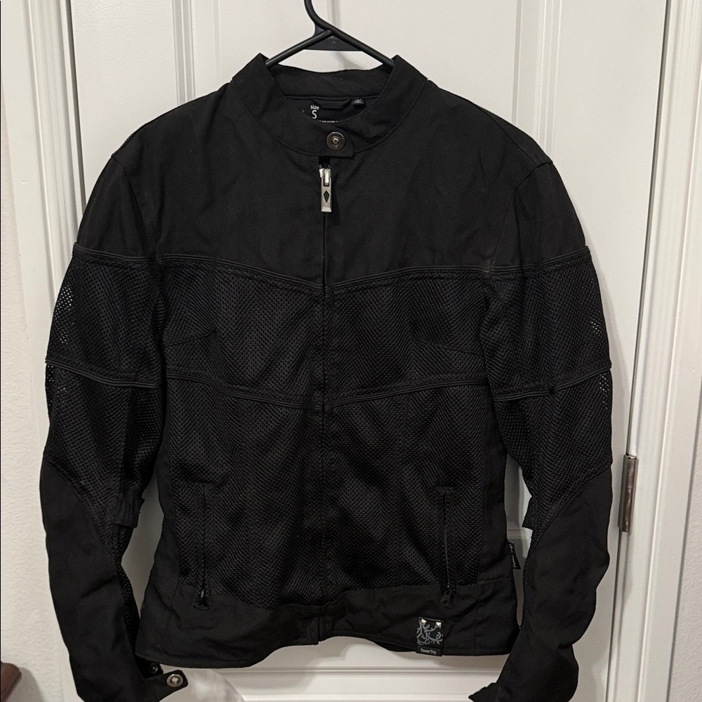 Power Trip Black Mesh Motorcycle Jacket